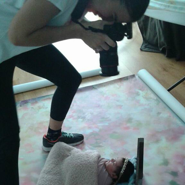 Backstage sesiones de fotos de recien nacido y embarazo estudio Pieceofme