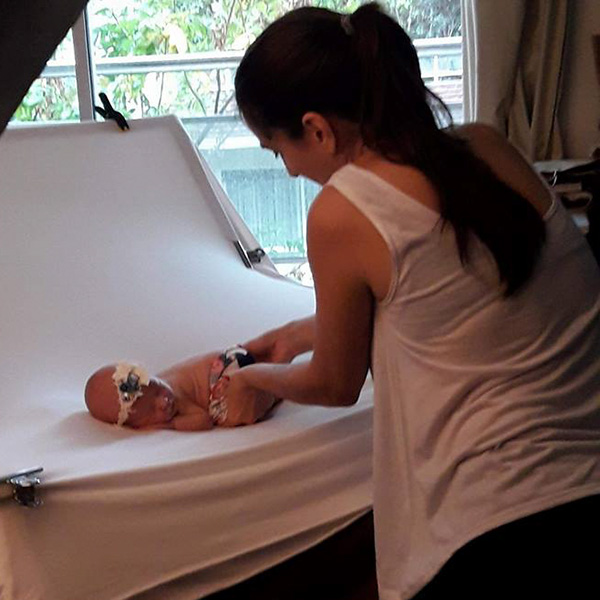 Backstage sesiones de fotos de recien nacido y embarazo estudio Pieceofme